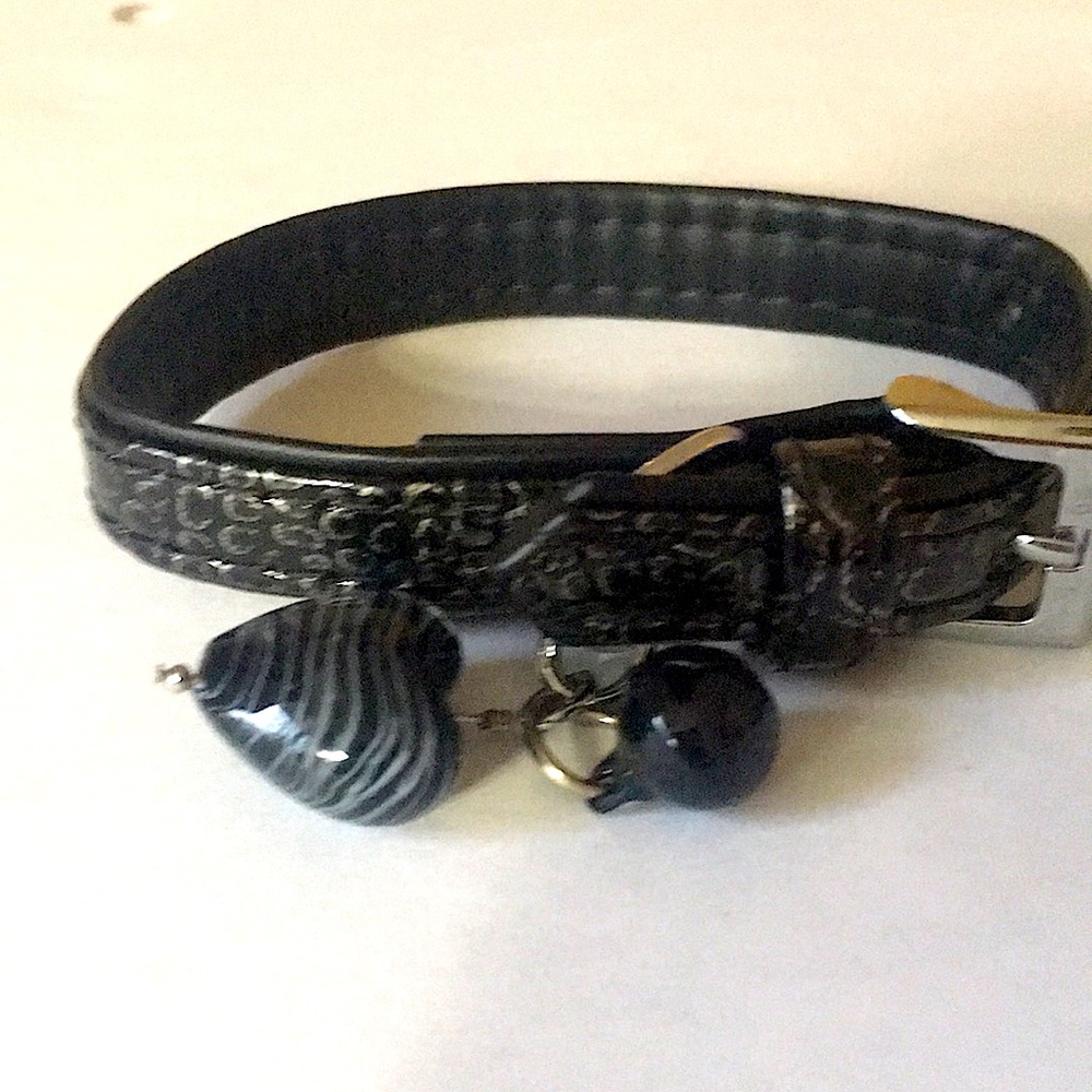 Cat - Dog Collar ( Small ) with Hearts and a Bell 🔔